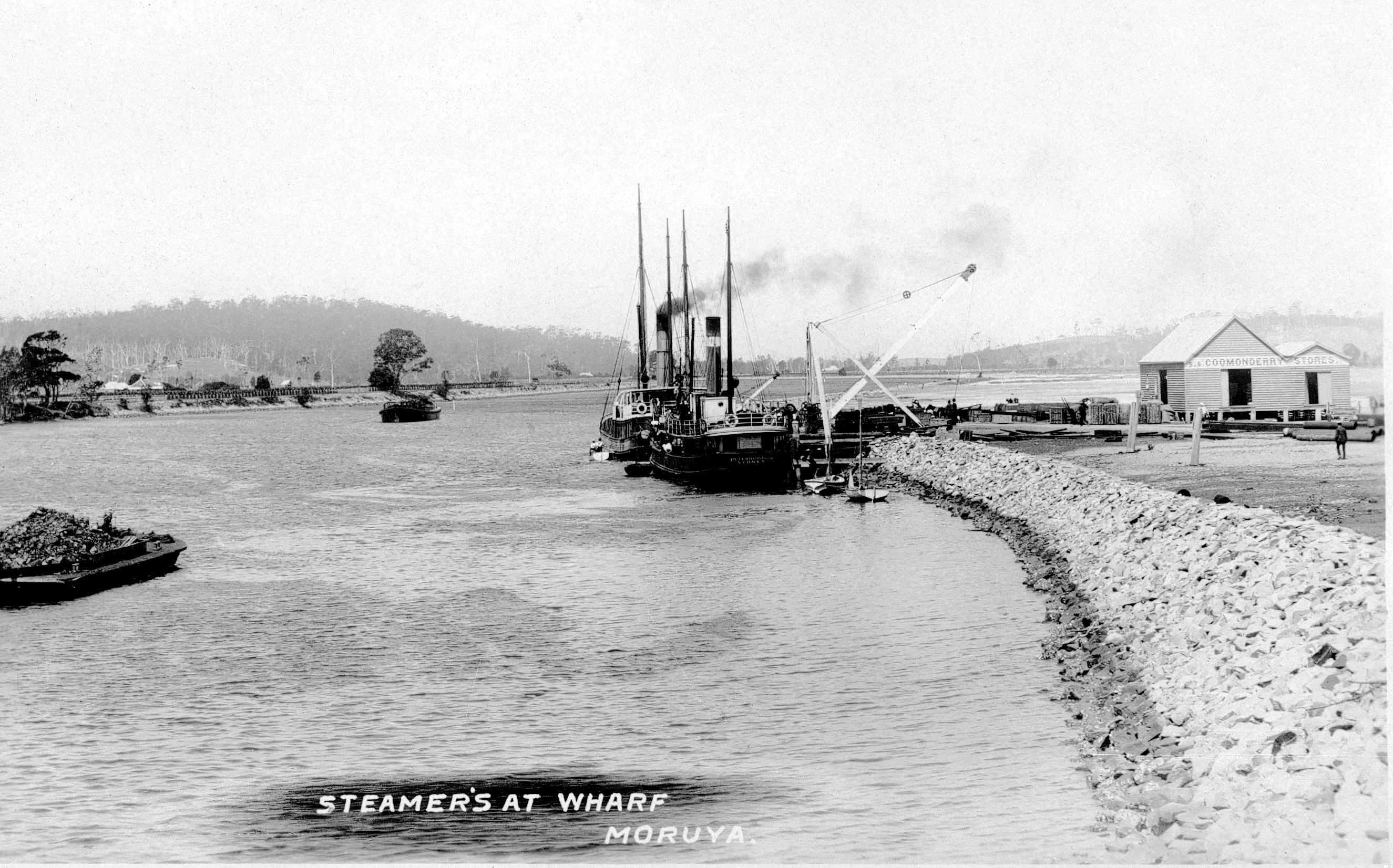 Steamers at Moruya Town Wharf